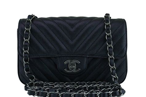 chanel mini chevron caviar|Flap Bags .